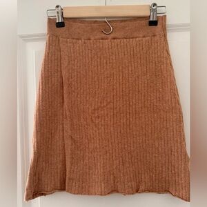Free People Ribbed Knit Skirt